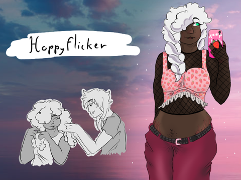 Hoppyflicker human au!?