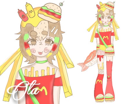 # ✐ fast food adopt !! ᶻ z ( closed )