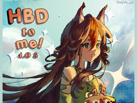 ✦ 4.03 b-day art!! + art process