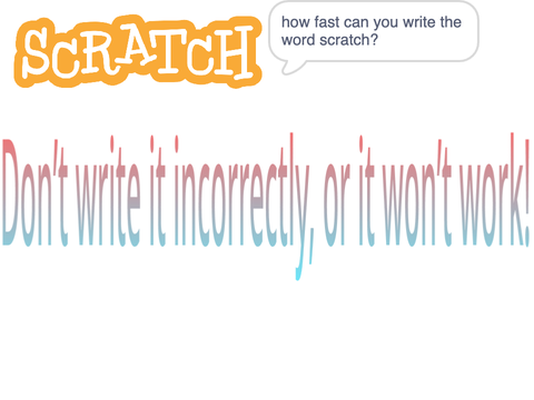 how fast can you type scratch?