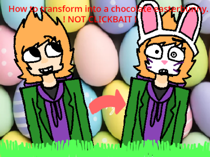 How to transform into a chocolate easter bunny.