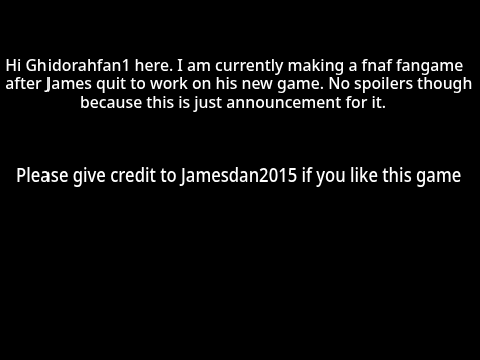 First GhidorahFan1 Game announcement!