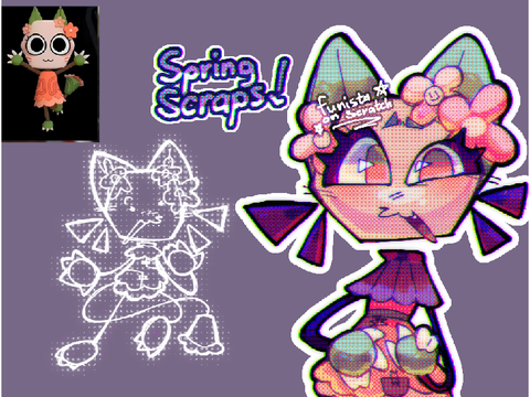 Springtime scraps art!
