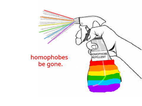 HOMOPHOBE REPELLENT MWAHAHHA
