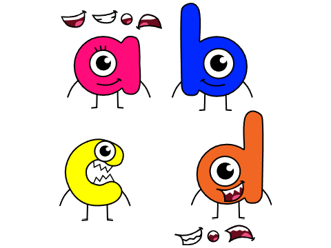 Alphabet Buds A-D for crewmate_2010