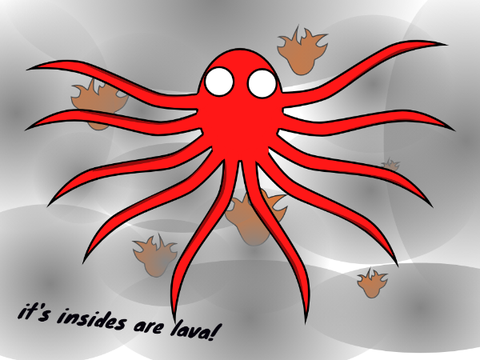 grubknight art (the mighty blazed squid!)
