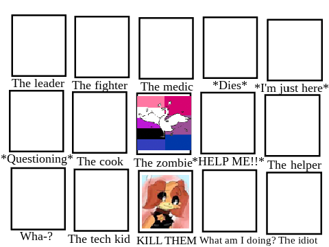 Who would you be in a Zombie Apocalypse? remix