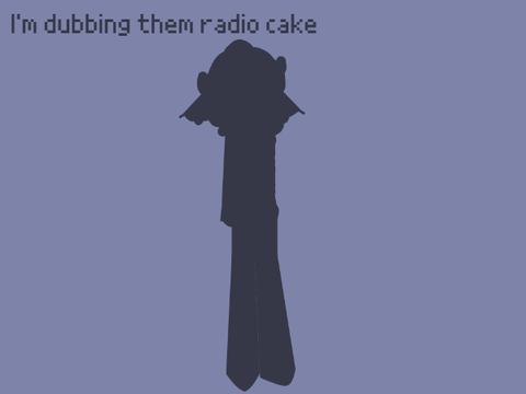 For the... radioactive cake slice