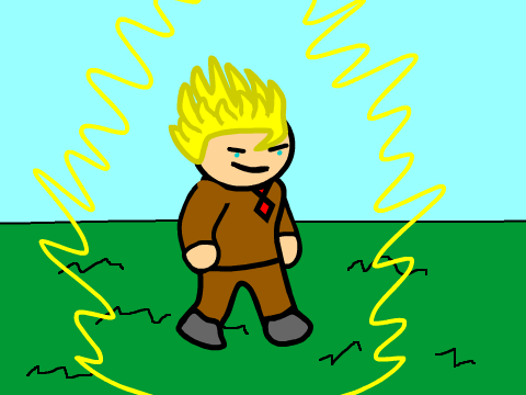 Charles turns super saiyan