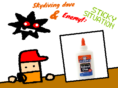 Skydiving Dave & enemy1: sticky situation demo thing