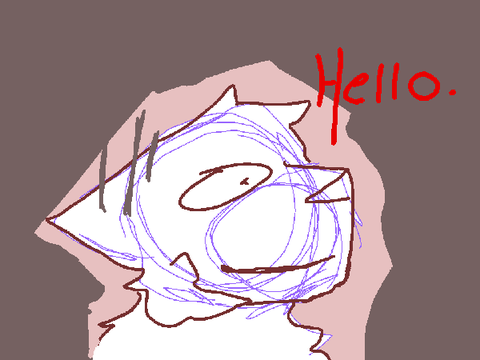 Creepy cat says hallo