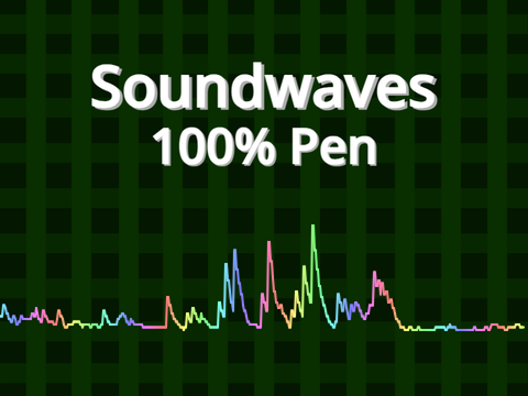 Soundwaves 100% Pen pastel rainbow