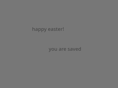 happy late easter!