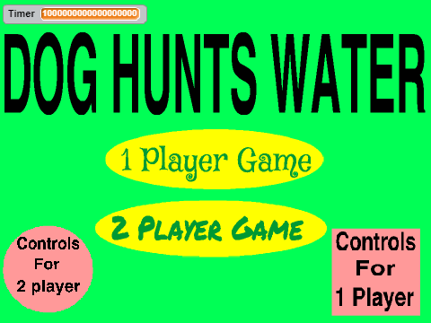 Dog Hunts Water
