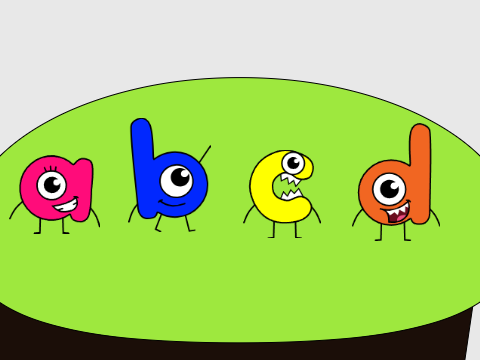 Add Animation to 1 letter in Alphabet Buds Band [Remix #2]