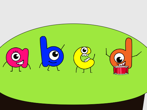 Add Animation to 1 letter in Alphabet Buds Band [Remix #4]