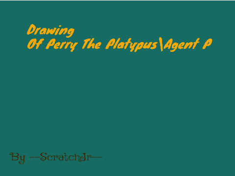 Drawing Of Perry The Platypus\Agent P