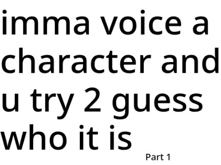 guess the character