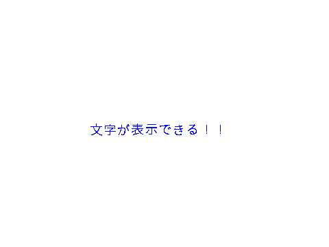 文字を表示