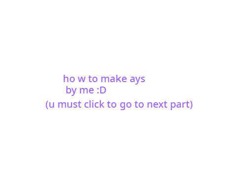 ays tutorial