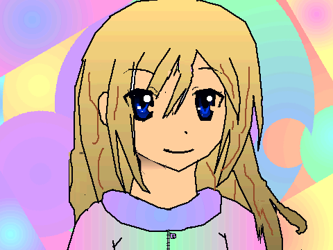 Anime girl coloring contest-My entry