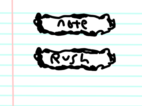 note rush! #games