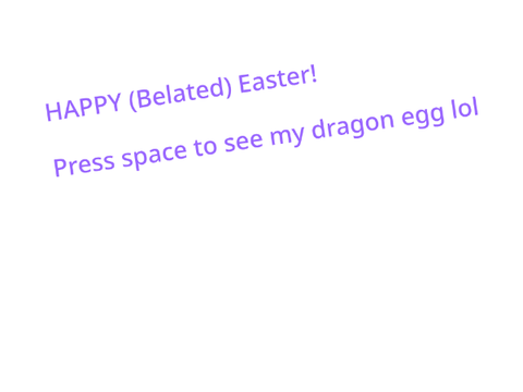 HAPPY BELATED EASTER!!!