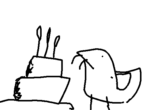 happy bird day to me