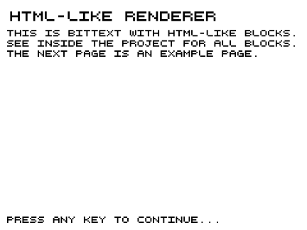 HTMLText - Basic HTML-like Page Blocks