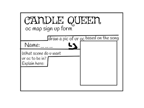 CANDLE QUEEN OC MAP SIGN UP FORM