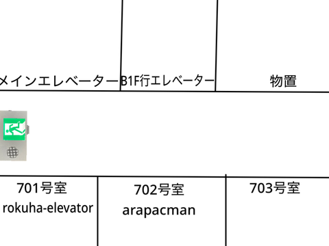 五佐ホテル(本館)7階