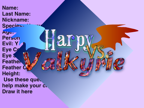 Harpy vs. Valkyrie Character Contest #1