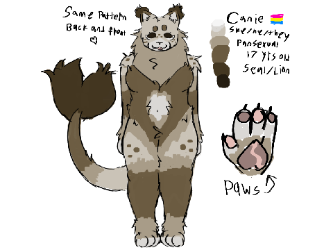 FURSONA REF SHEET