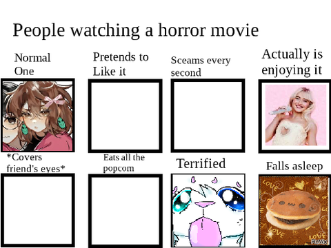 Who Would you be watching a Horr0r Movie?! remix remix remix