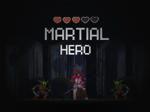 Martial Hero -- a scrolling action game 