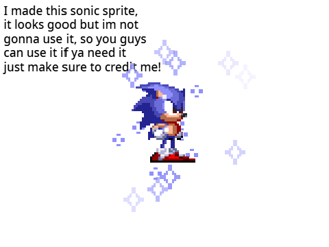 Free To Use Sonic Sprite