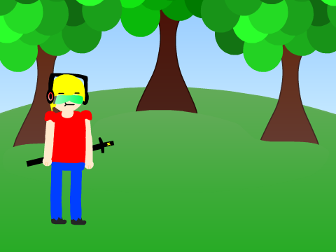 Add Yourself Fighting in a Forest.