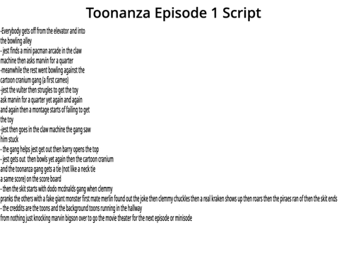 Toonanza Script 