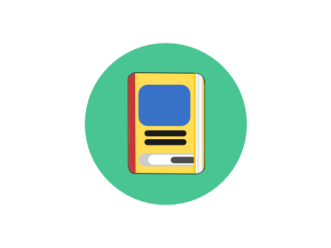 Flat Book Icon