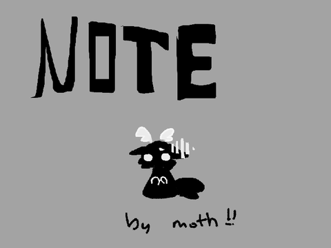 smal note by MOTH