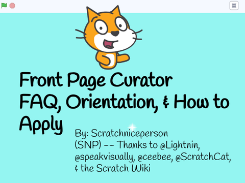 Front Page Curator FAQ + Orientation [UPDATED]