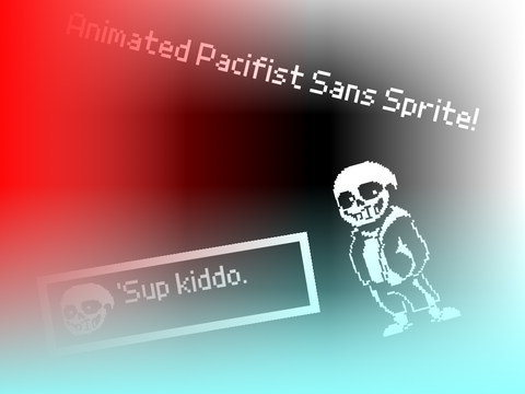 Pacifist Sans Animated Sprite