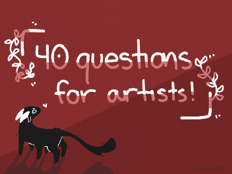 40 questions for artists !!