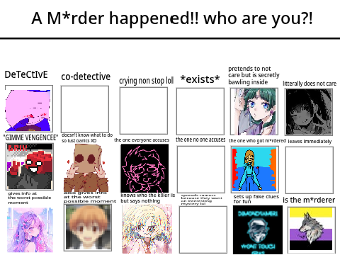 A M*rder happened!! who are you?! >:3  remix remix remix remix remix remix