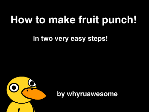 How to make fruit punch