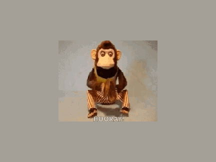Monkey banging cymbals