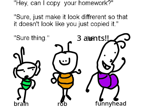 the 3 ants :sob:
