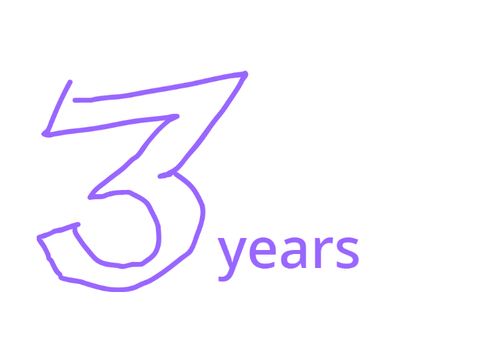 3 years.