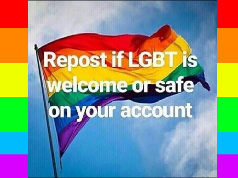 Repost/remix if the LGBTQ+ community is welcome on your account =3