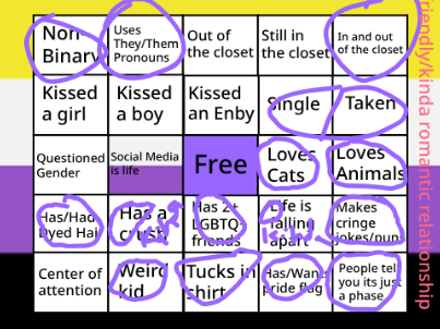 Non-Binary Bingo!!!